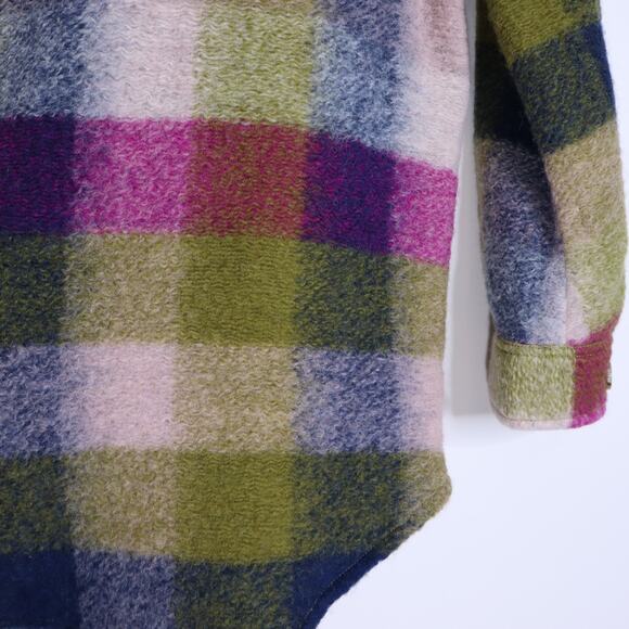 WILFRED FREE The Ganna Utility Button Up Shirt Jacket Multi Fuchsia Women's 2XS - Picture 9 of 12